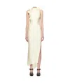 Coperni Robe Longue Asymetric In White