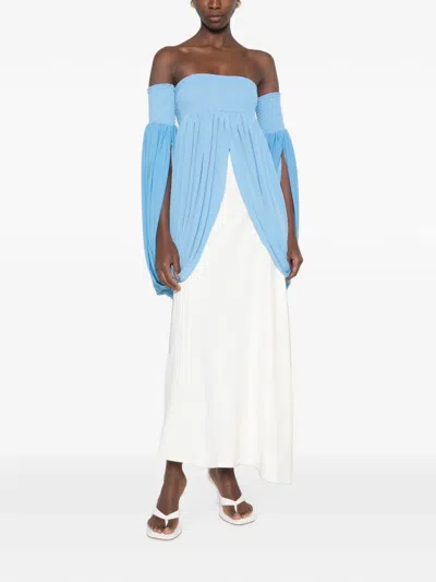 Coperni Off-shoulder Top In Blue