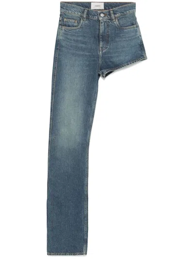 Coperni One-leg Jeans In Blue