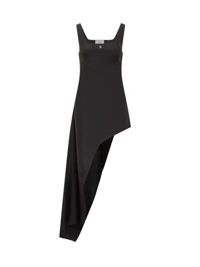Coperni One-leg Tail Dress In Black