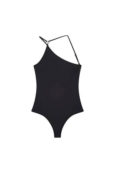 Coperni Logo-appliqué Swimsuit In Black