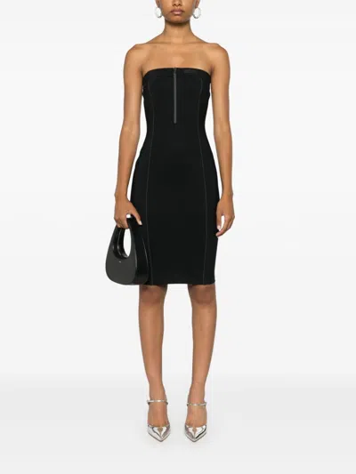 Coperni Women's Open Back Bustier Dress In Black