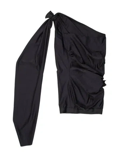 Pre-owned Coperni Open Front Long Sleeve Top In Black