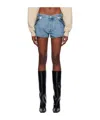 Coperni Blue Open Hip Denim Shorts In Multicolor