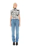 Coperni Open Hip Jeans In Blue