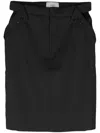 Coperni Open Hip Pencil Skirt In Black