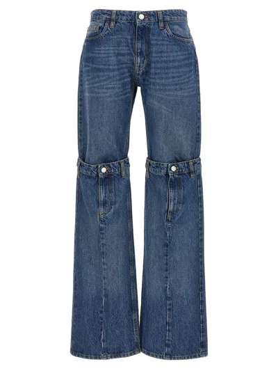 Coperni 'open Knee' Jeans In Blue