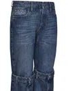 Coperni Open Knee Jeans In Blue