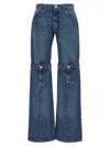 Coperni Light Blue Jeans With Open Knee