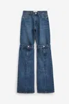 Coperni Open Knee Jeans Jeans In Blue