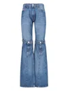 Coperni Open-knee Jeans In Blue