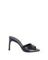 Coperni Open-toe Black Lamb Leather Mules In Black
