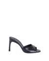 Coperni Open-toe Black Lamb Leather Mules In Gray