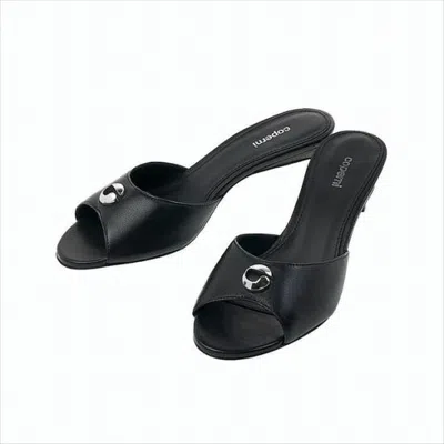 Coperni Open-toe Black Leather Pumps