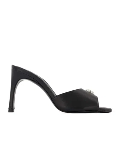 Coperni 105mm Crystal-embellished Sandals In Black