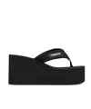 Coperni Wedge Heel Platform Sandals With Thong Strap