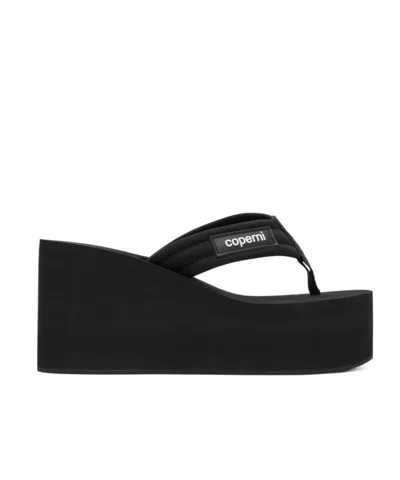 Coperni Open-toed Platform Sandals In Black