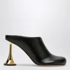 Coperni Orchestra Closed Mule Heel In Black Leather In Multi