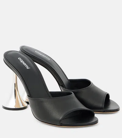 Coperni Orchestra Leather Mules In Nero