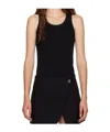Coperni Embroidered-logo Tank Top In Black