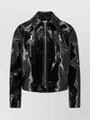 Coperni Organic Polyurethane Jacket Featuring Shiny Finish In Black