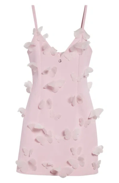 COPERNI COPERNI ORGANZA BUTTERFLY APPLIQUÉ SCUBA KNIT MINIDRESS