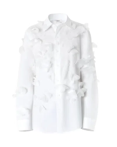 Coperni Organza Butterfly Shirt White