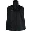 Coperni Logo-patch Bomber Cape In Black