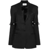Coperni Black Hybrid Oversized Tailored Blazer In Black