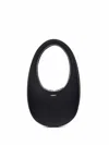 COPERNI OVAL CALFSKIN SHOULDER BAG WITH CUT-OUT HANDLE