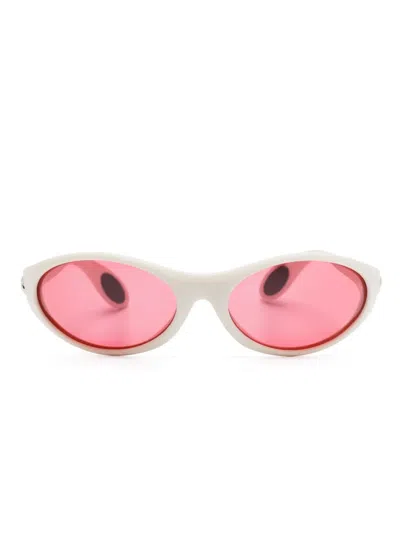 Coperni Oval-frame Sunglasses In Pink