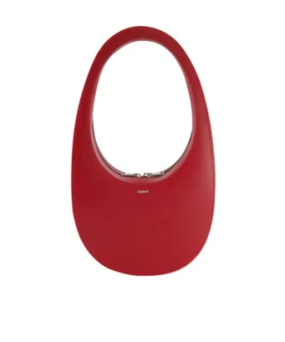 Coperni Oval Tote Bag In Red