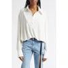 Coperni Oversize Draped Bodysuit In White