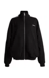 Coperni Oversized Cotton-blend Track Jacket In Black