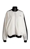 Coperni Oversized Cotton-blend Track Jacket In White