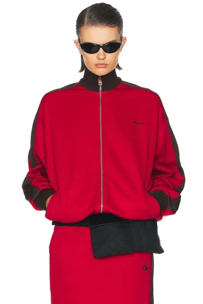 Coperni Oversized Track Jacket In Red