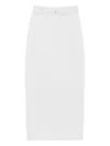 Coperni Panelled Jersey Maxi Skirt In White