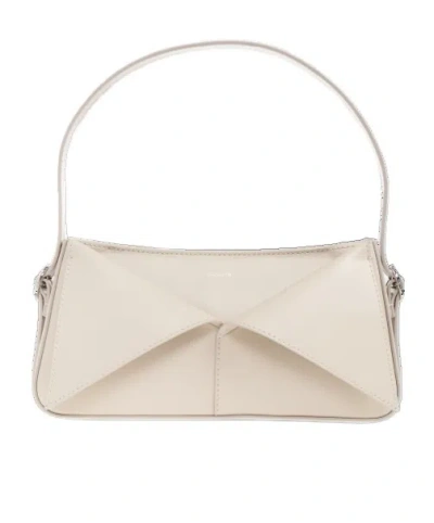Coperni Panelled Leather Shoulder Bag In Neutral