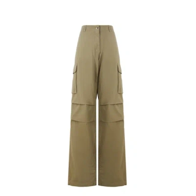 Coperni Cotton Cargo Pants In Green