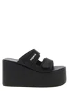 Coperni Patch Wedge Sandal Wedges Black