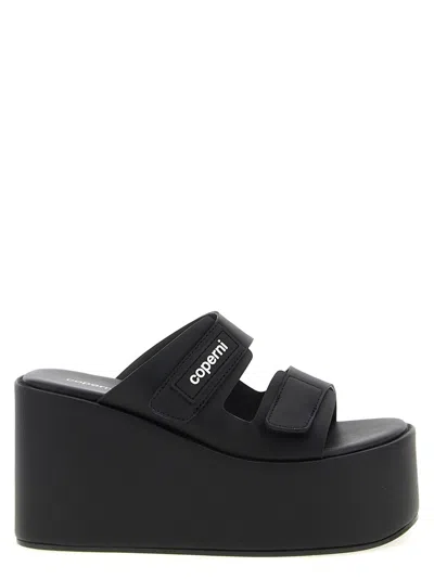 Coperni Patch Wedge Sandal' Wedges In Black