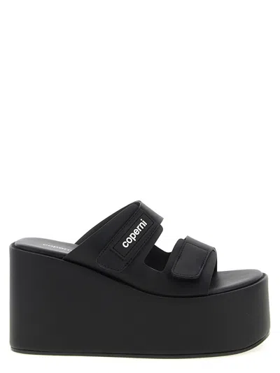 Coperni Patch Wedge Sandal' Wedges In Black