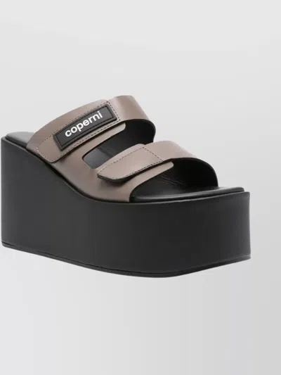 COPERNI PATCH WEDGE SANDAL WITH 100MM HEEL