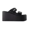 COPERNI PATCH WEDGE SANDALS - SYNTHETIC - BLACK