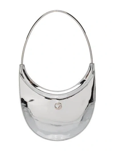 Pre-owned Coperni Patent Leather Shoulder Bag In Metallic/silver