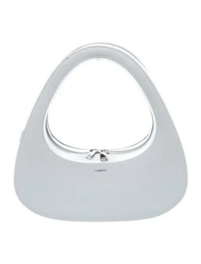 Pre-owned Coperni Patent Leather Top Handle Bag In Blue