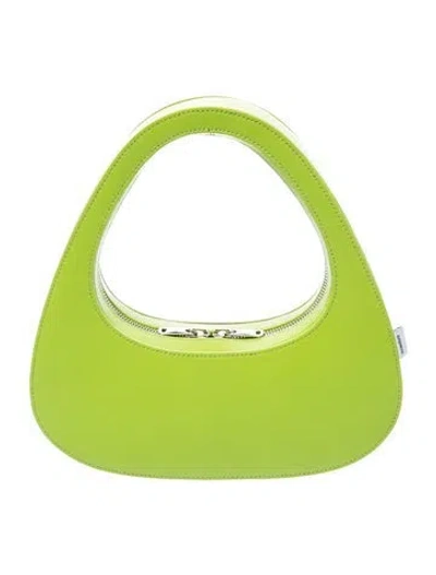 Pre-owned Coperni Patent Leather Top Handle Bag In Green