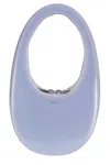 Coperni Pearlised Mini Swipe Bag In Blue