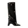 Coperni Petal Bridge Boots - Leather - Black