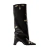 Coperni Petal Bridge Boots - Leather - Black In Black